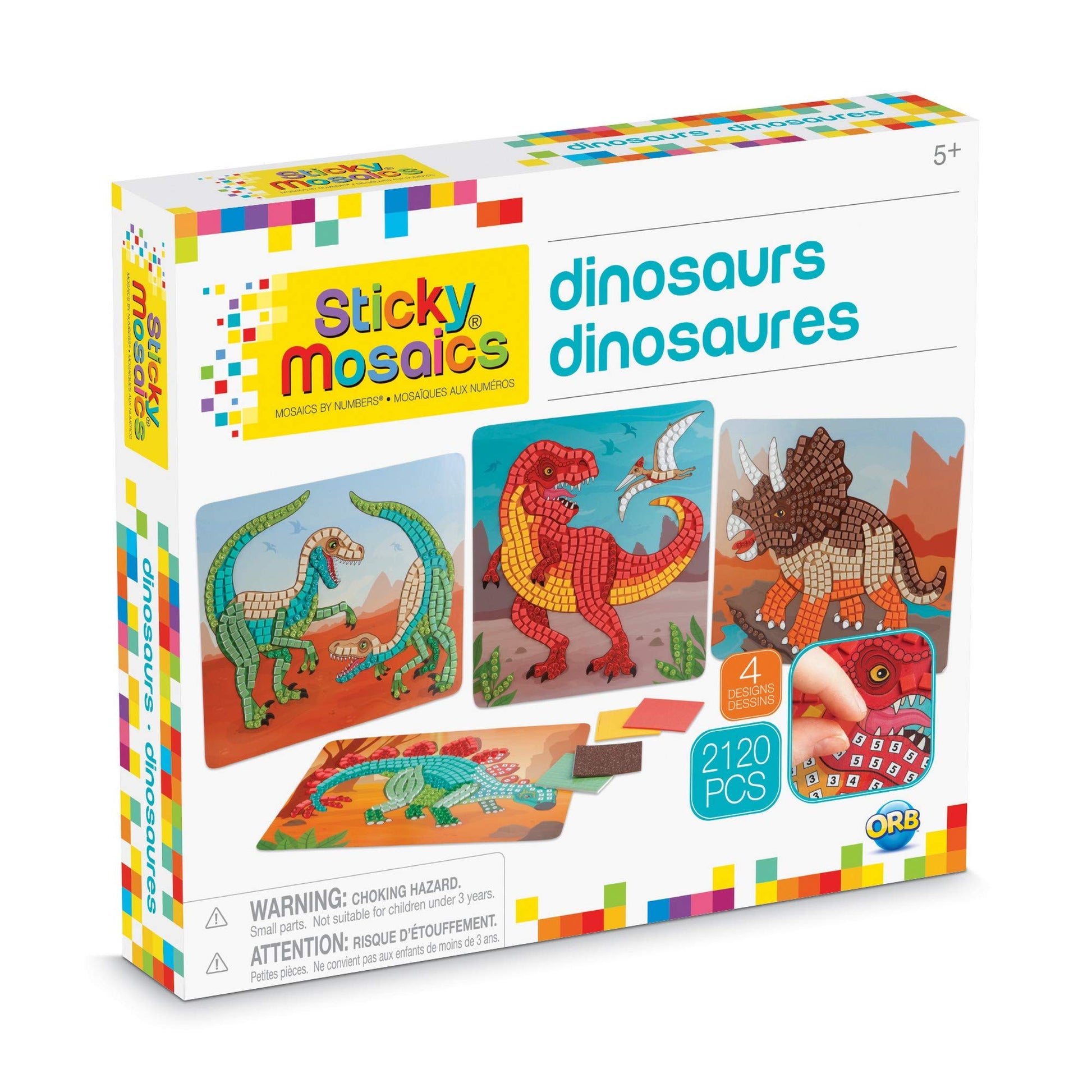 ORB Sticky Mosaics Dinosaurs