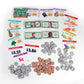 eeBoo: Making Change Game, 50 Item Cards with Play Money, Develop Math and Practical Money Skills, Perfect for Ages 5 and up