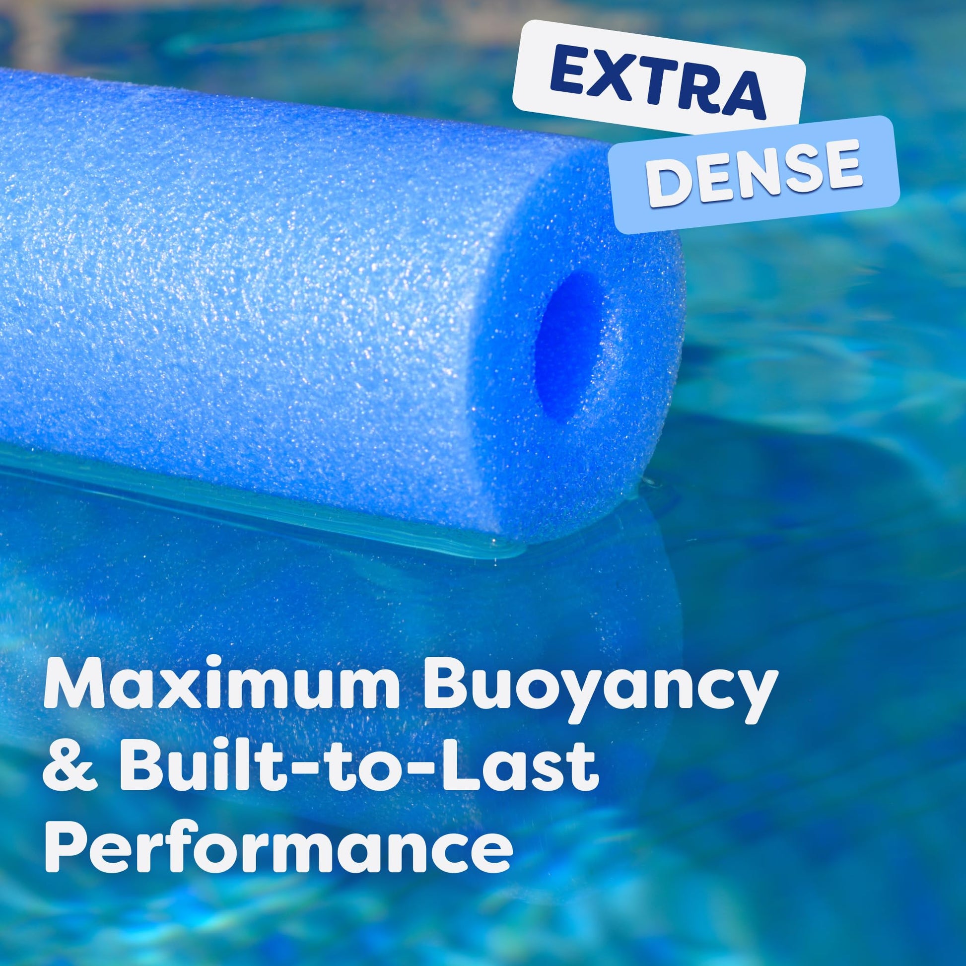 In The Swim 40-Pack, 2-Inch Diameter Standard Pool Noodles - 3 Colors (RYB)