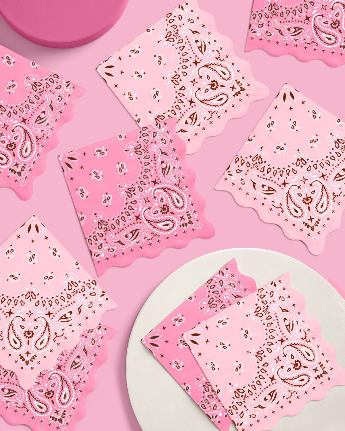 xo, Fetti 24 Cowgirl Paper Napkins | Western Party Rodeo Bandana Decor
