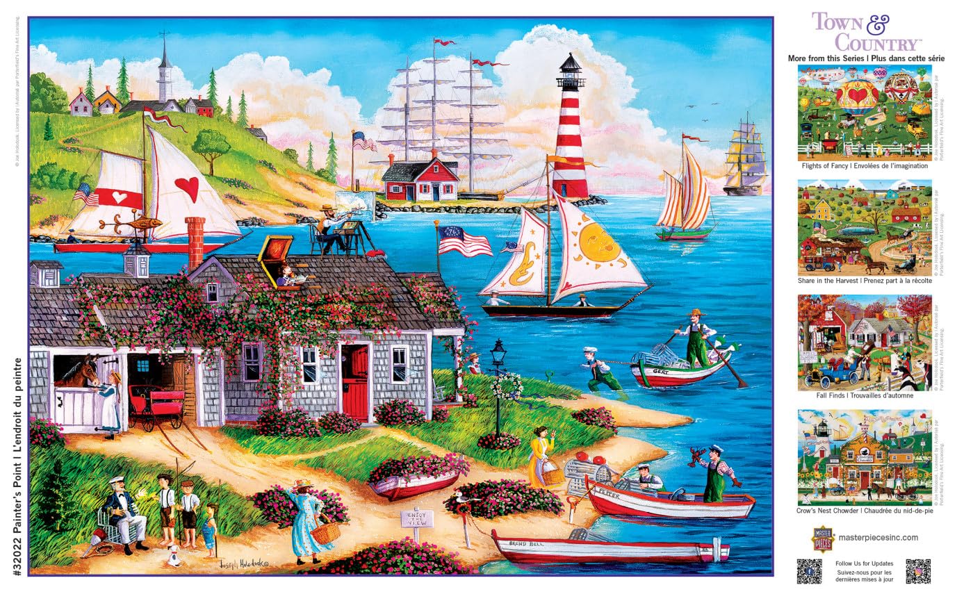 MasterPieces 300 Piece EZ Grip Jigsaw Puzzle - Painter's Point - 18"x24"