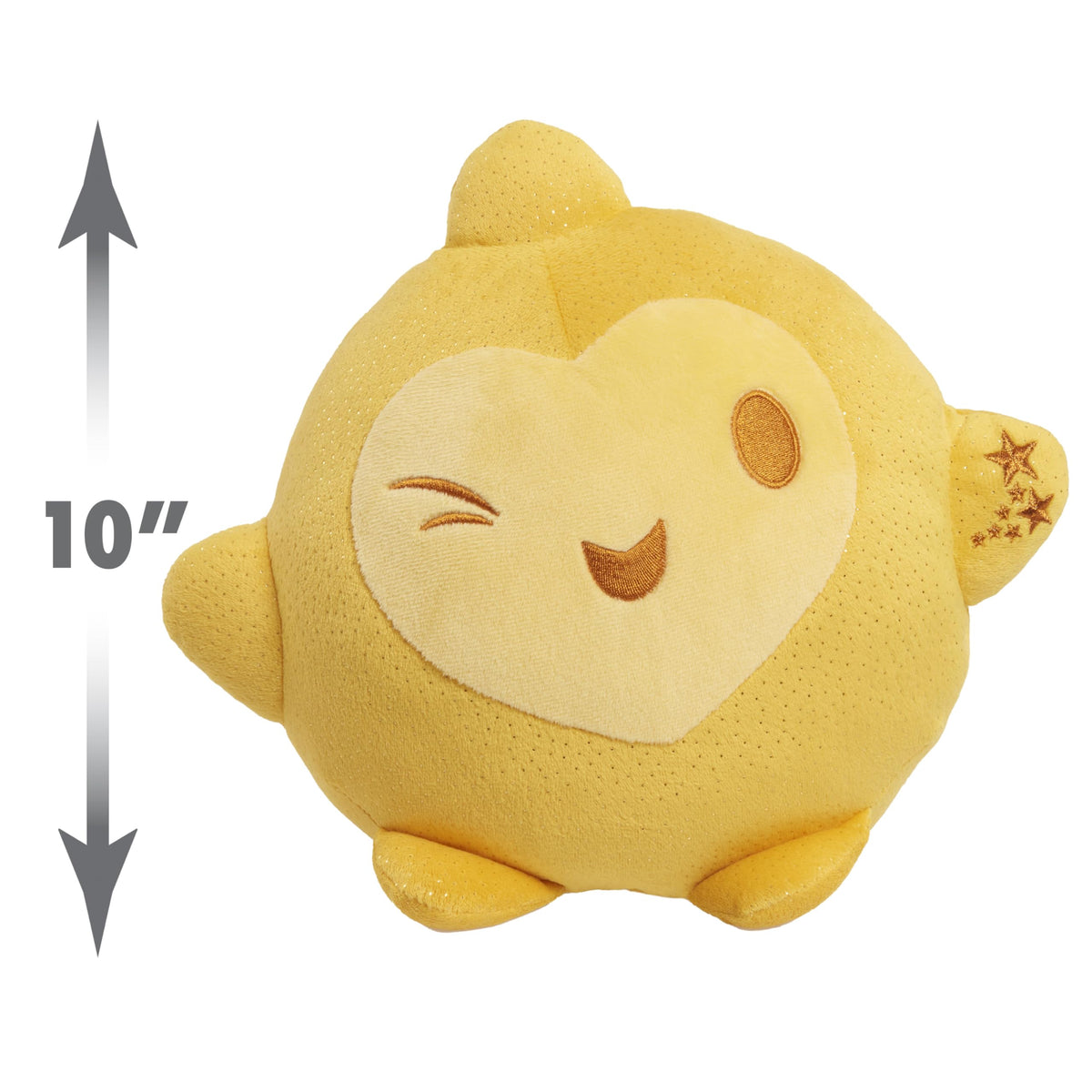 Just Play Disney Wish Hug & Wish Star 10-Inch Glowing Plush Star, Soothing Night Light, Officially Licensed Kids Toys for Ages 3 Up