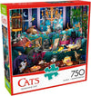 Buffalo Games - Brigid Ashwood - Quarantine Cats - 750 Piece Jigsaw Puzzle For Adults -Challenging Puzzle Perfect for Game Nights - Finished Size is