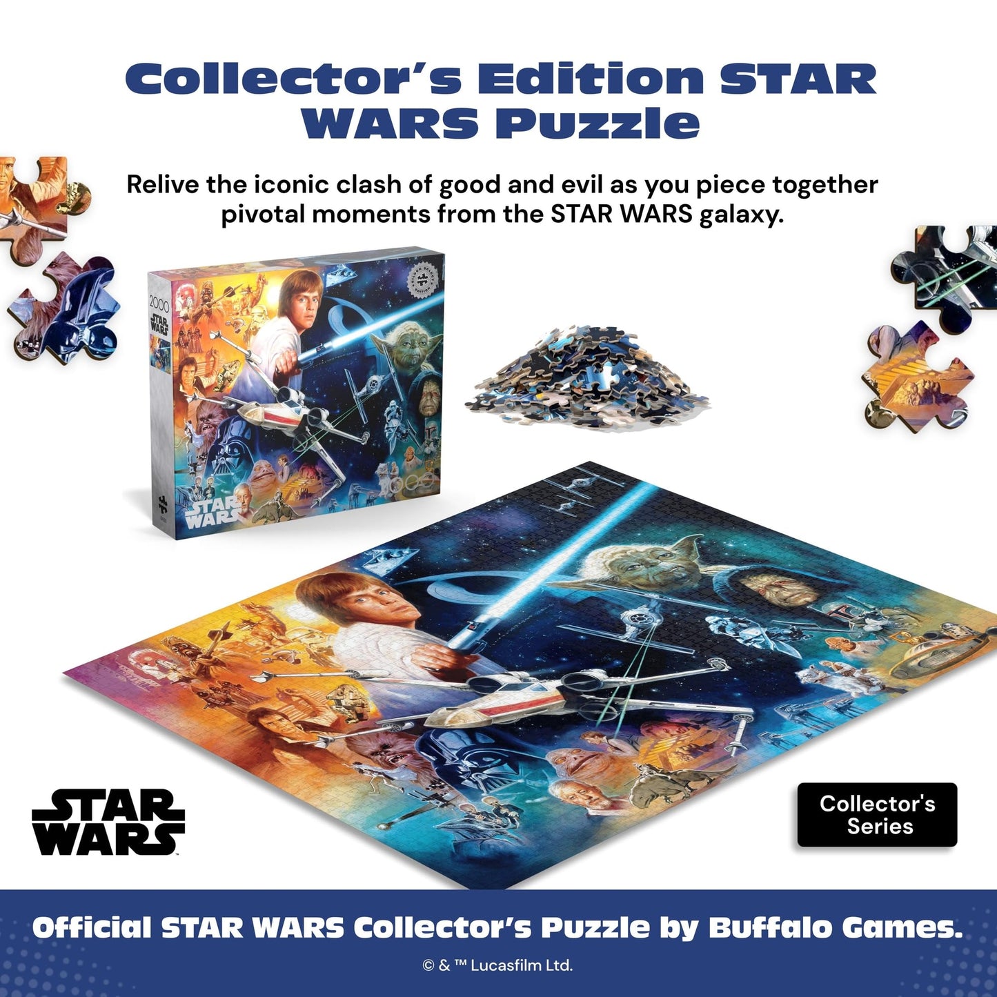 Buffalo Games - Star Wars™ The Force - 2000 Piece Jigsaw Puzzle for Adults