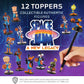 P.M.I. Space Jam Pencil Toppers | Collect All 13 Looney Tunes Toys Figures | Small Toys from Space Jam: A New Legacy | Party Supplies | Made