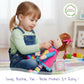June Garden 15.5" Dressy Friends Belle - Educational Stuffed Plush Doll for Kids and Toddlers 2 Years and Up - Montessori Buckle Soft Toy