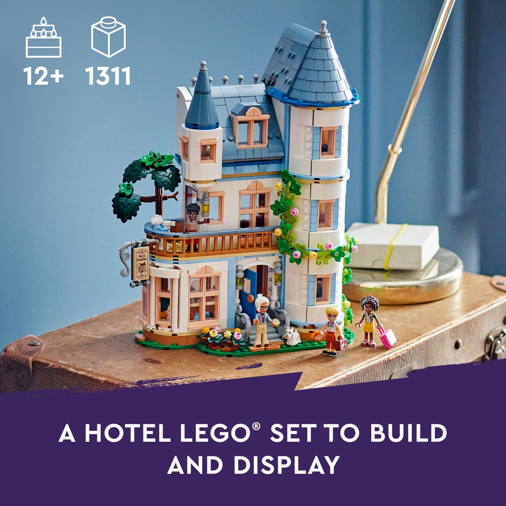 LEGO Friends Castle Bed and Breakfast Hotel Building Toy - Pretend Play Toy Figures & Playsets for Girls & Boys, Ages 12+ Years - Gift for Kids