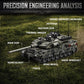 Myth Qholve Leopard 2A7 Heavy Tank Building Blocks Set, 904 PCS, Realistic Military Model with 360° Rotating Turret, Elevating Gun, Smoke Grenade