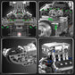 Mould King Supercar V8 Engine Building Blocks Sets, Build a Engine Model Kit That Runs, MOC Engineering Model Building Kit for Adults 14+