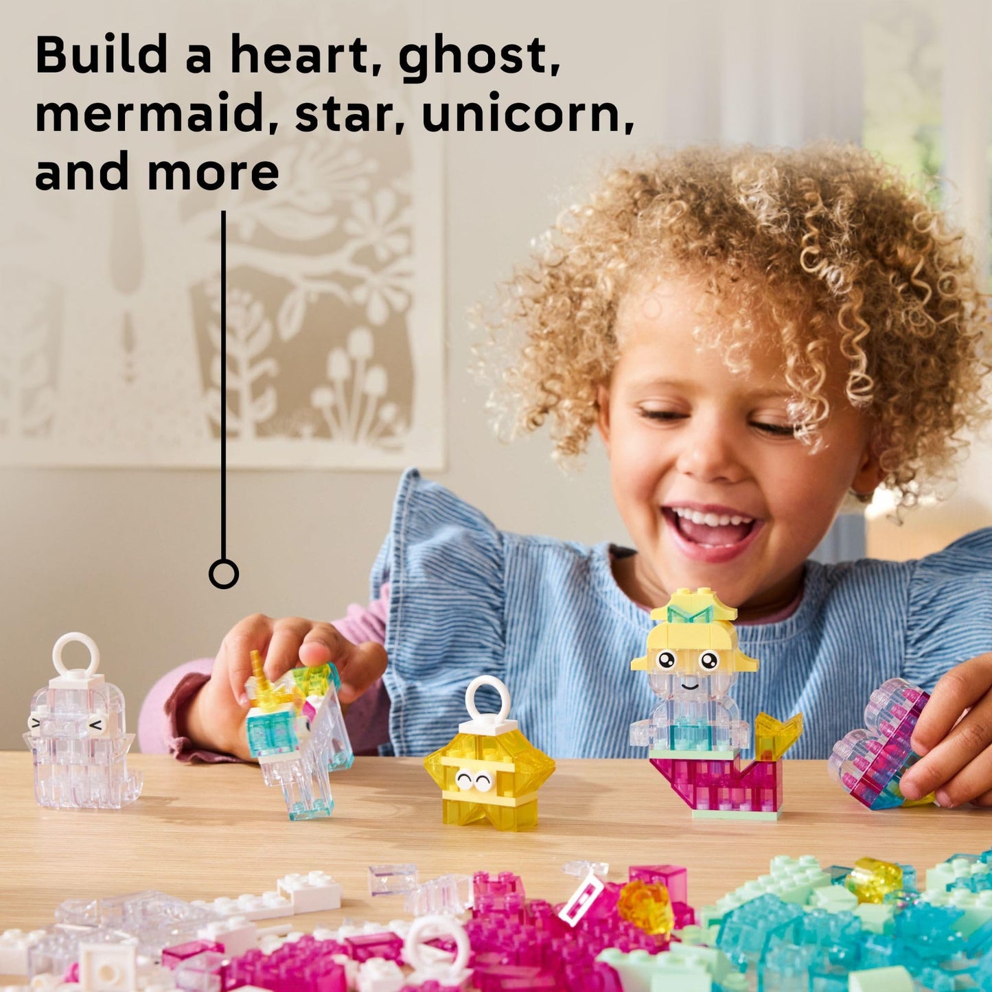 LEGO Classic Magical Transparent Box - Preschool Learning Toy for Boys and Girls, Ages 5+ - Birthday Gift for Kids - Beginner Construction Set