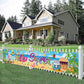 Hello Summer Banner, 118 x 20 Inch Beach Pool Hawaiian Luau Party Decorations for Outdoor Display