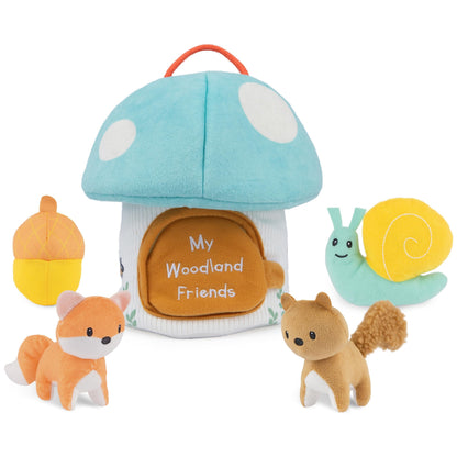 GUND My Woodland Friends 5-Piece Sensory Plush Toy Playset for Babies