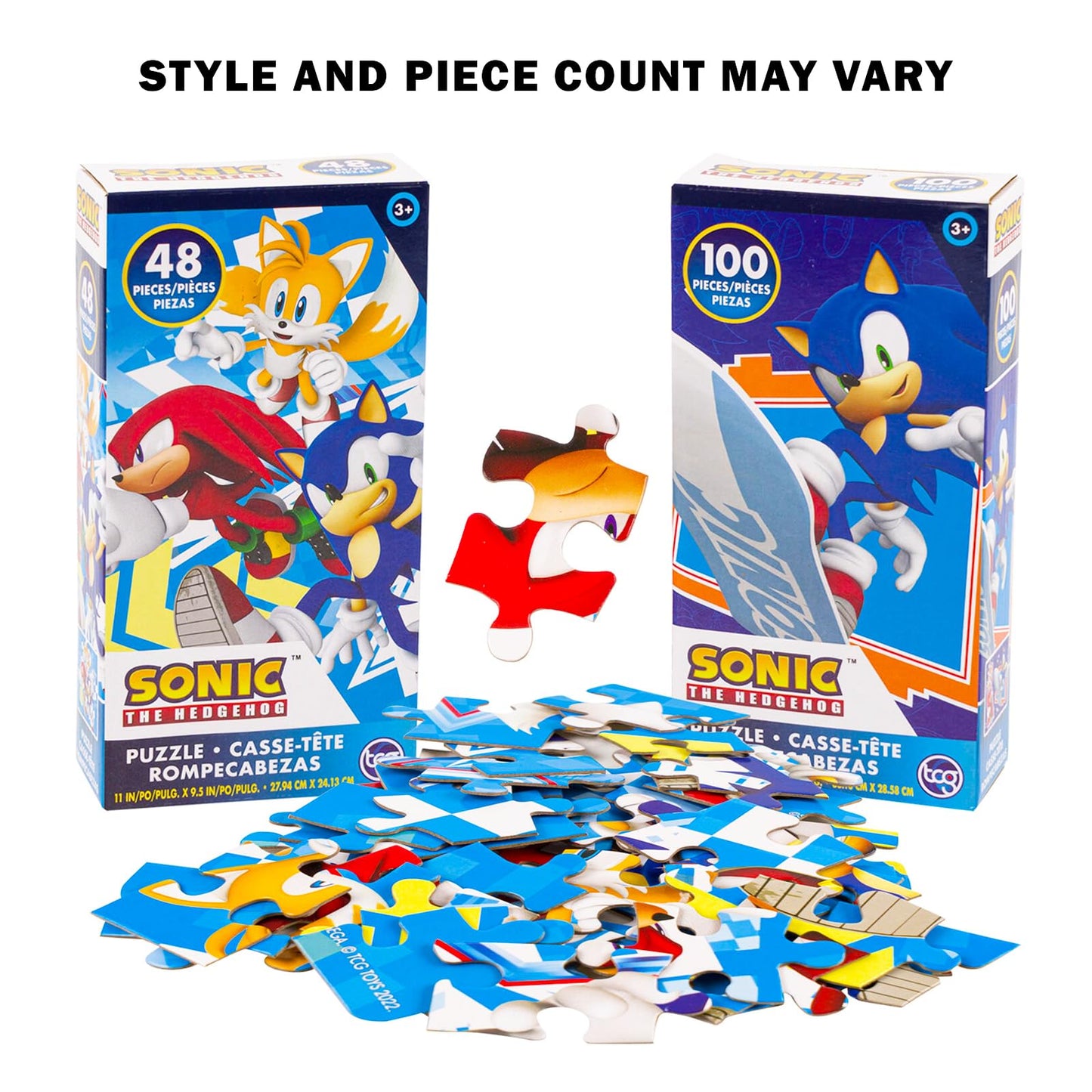- Nintendo - Sonic The Hedgehog Puzzle for Kids Set - Sonic The Hedgehog Gift Bundle with 48 Pc Sonic Puzzle, Stickers, More | Sonic Puzzles for Kids