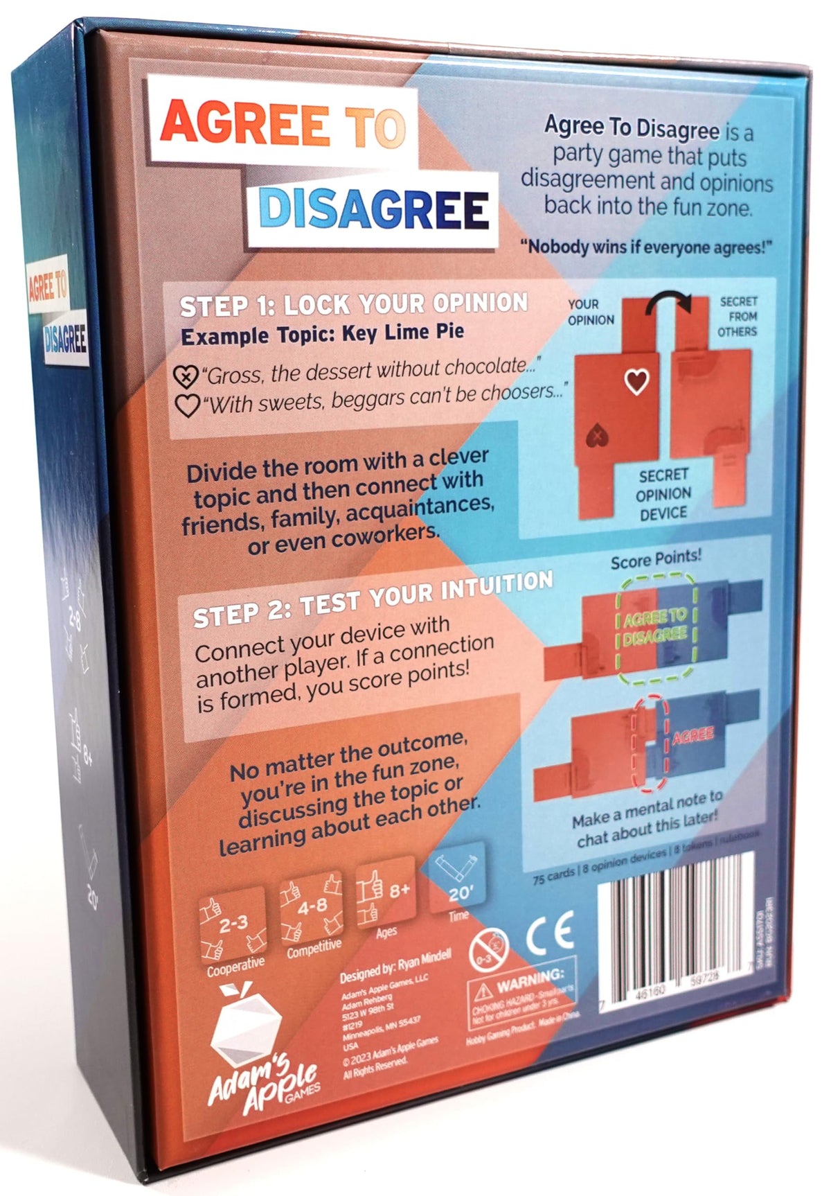 Agree to Disagree - The Icebreaker Game Where Nobody Wins if Everyone Agrees - Fun Party Game for Coworkers, Families, or Friends. Fun or Real Talk