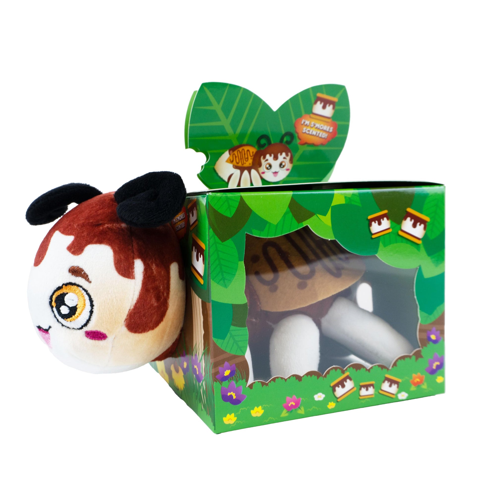 Snuggle Bugs (Firefly) - S’Mores Scented Plush Toy - Cute Firefly Stuffed Animal for Kids, Aromatherapy Gift, Soft Collectible Plush Bug, Cozy Stress