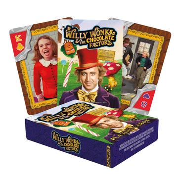 Aquarius Willy Wonka Playing Cards - Willy Wonka Themed Deck of Cards for Your Favorite Card Games - Officially Licensed Willy Wonka Merchandise