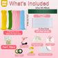 Party Rose 650PCS Pipe Cleaners Craft, Pipe Cleaner Bulk Flower Kit, 6 Colors Chenille Stems Flower Making Kit with Floral Wires, Gardening Tape