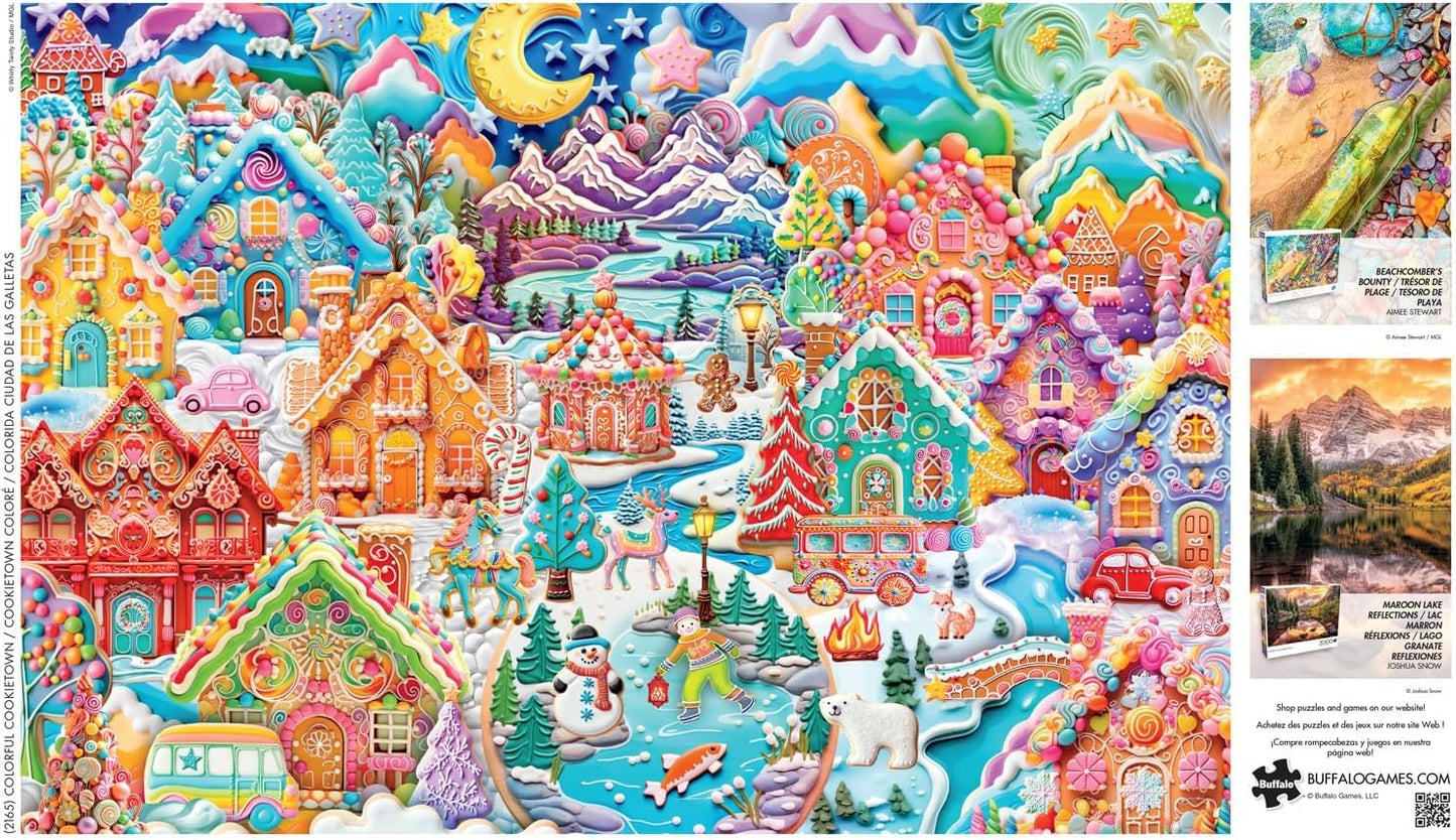 Buffalo Games - Colorful Cookietown - 2000 Piece Jigsaw Puzzle for Adults