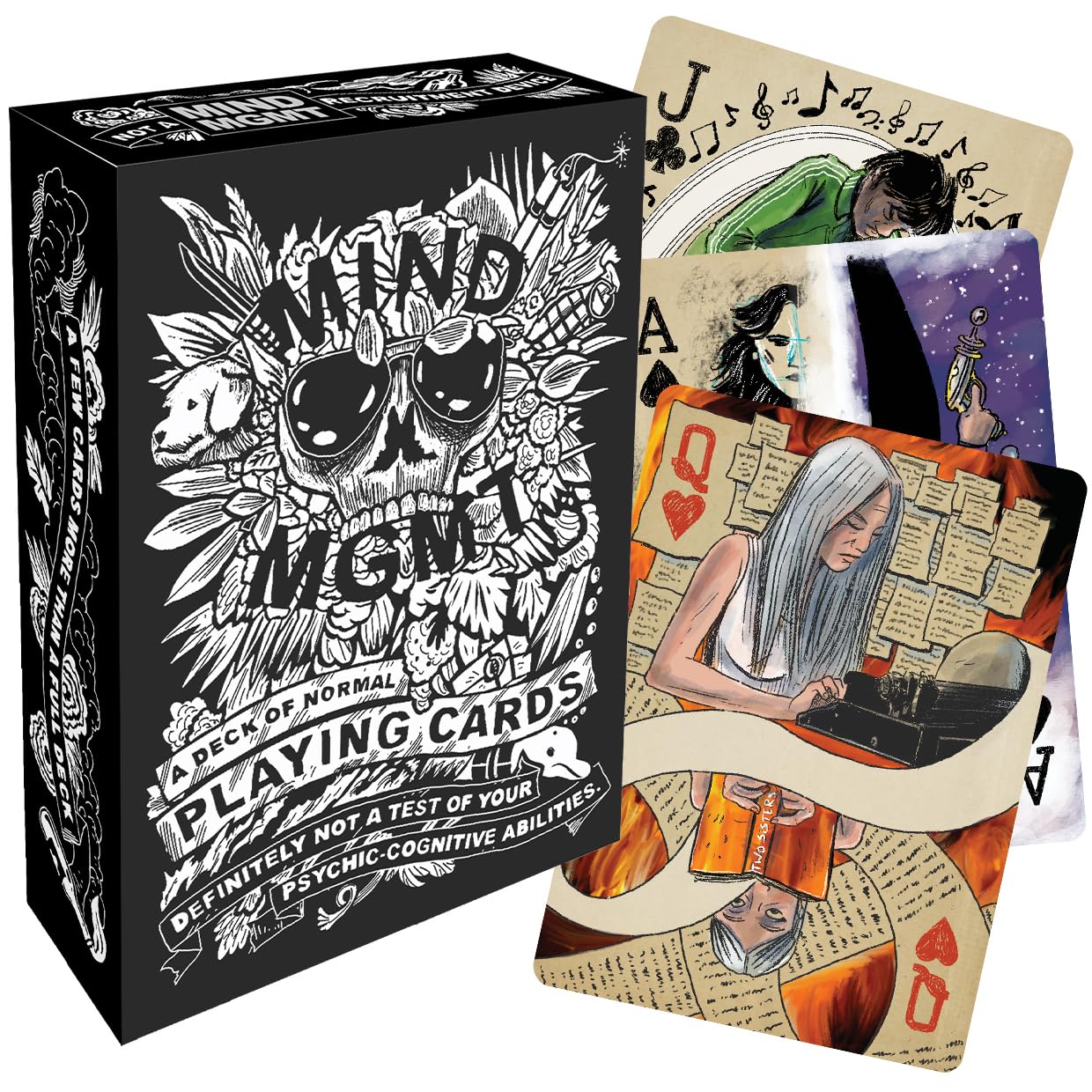 Mind MGMT Playing Cards by Off The Page Games | 52-Card Deck with Unique Abilities | Matt Kindt Art | Compatible with Mind MGMT Board Game