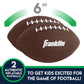 Franklin Sports Kids Football Target Toss Game with 3 Target Holes - 2 7.25" Footballs Included with Pump - 45" Tall