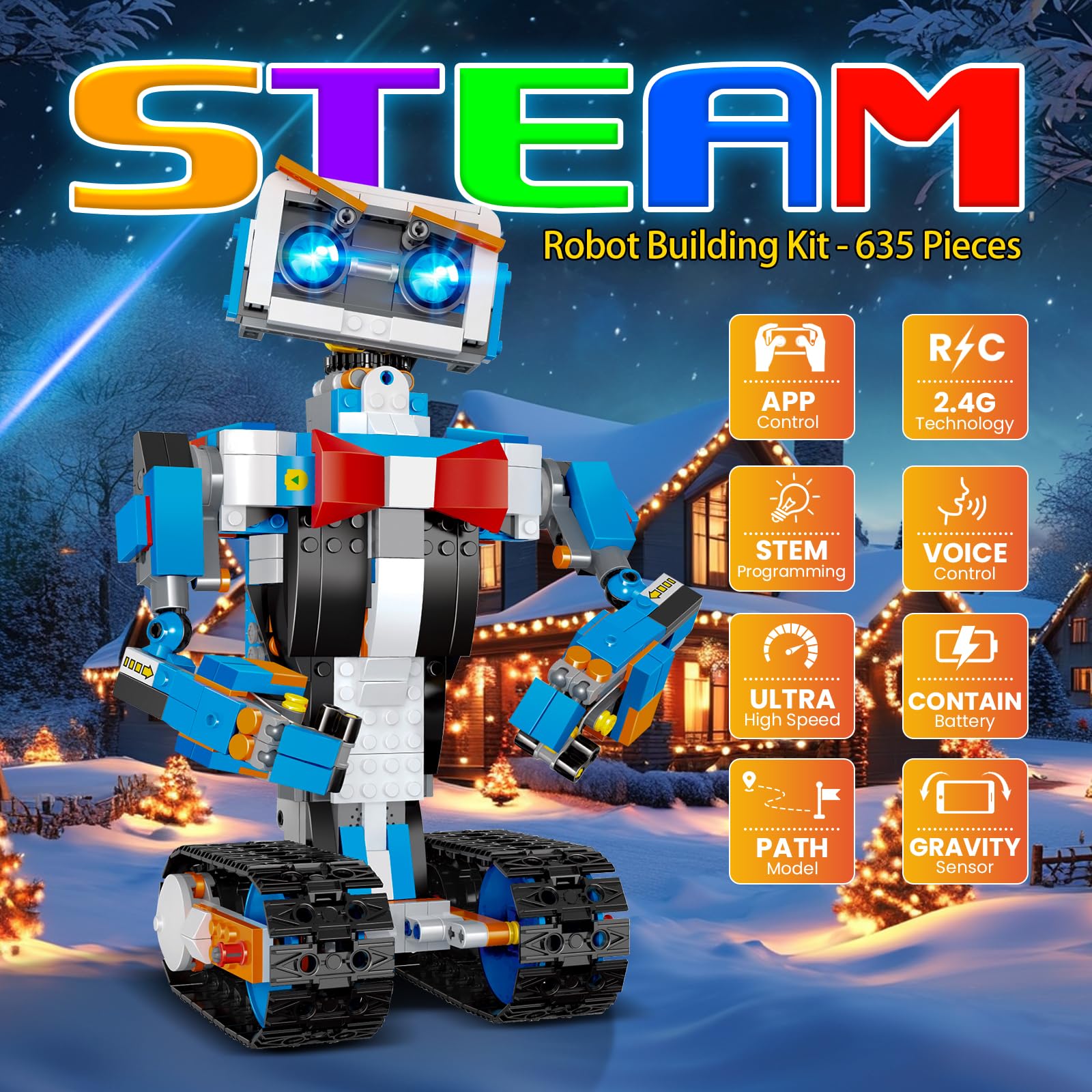 STEM Robot Building Toys for Kids, Robotics Science Toy for Boys Age 8-12