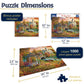 White Mountain 1000 Piece Jigsaw Puzzle Fall and Autumn, The River Church