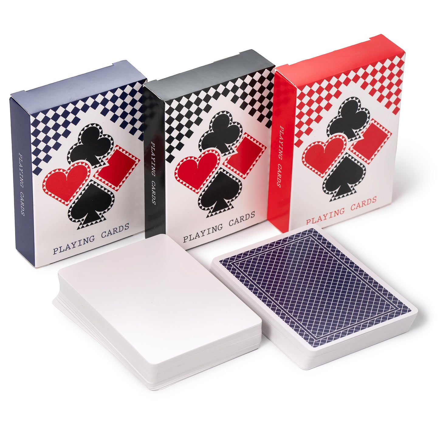 Apostrophe Games Blank Playing Cards - 162pcs Poker Cards (3 Packs of 54 Each) - Custom Card Deck for DIY Games & Prototyping