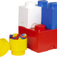 LEGO Storage Brick Multi Pack (4 Piece), Bright Red/Bright Blue/Bright Yellow/White (40150601)