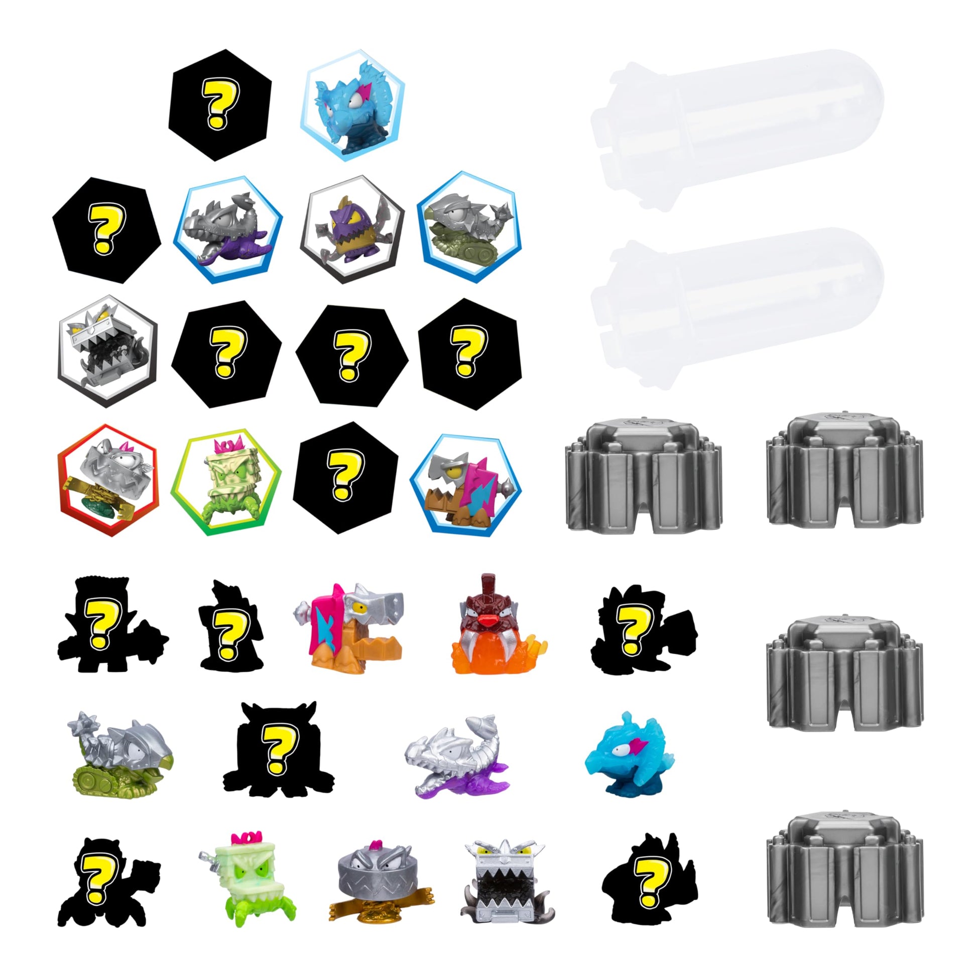 MrBeast Lab Swarms Battle Fusion Series Mega Lab Pack - Includes 14 Micro Beasts with Ultra Rare Hammerhead, 80+ to Collect, Stickers & Stackable
