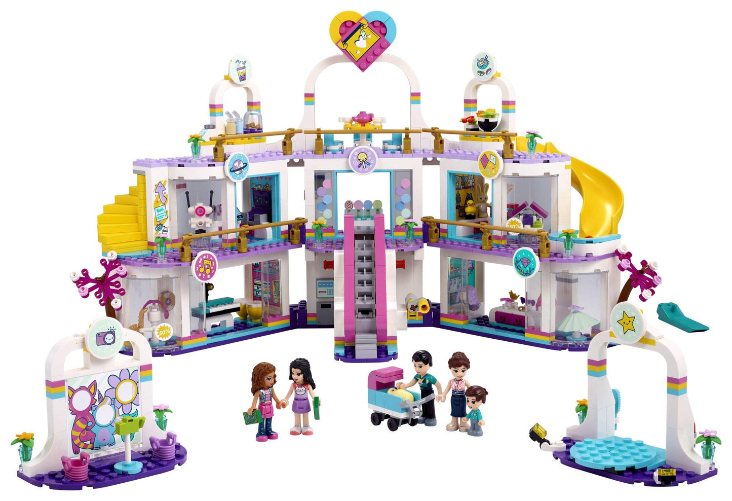 LEGO Friends Heartlake City Shopping Mall 41450 Building Kit; Includes Friends Mini-Dolls to Spark Imaginative Play; Portable Elements Make This a