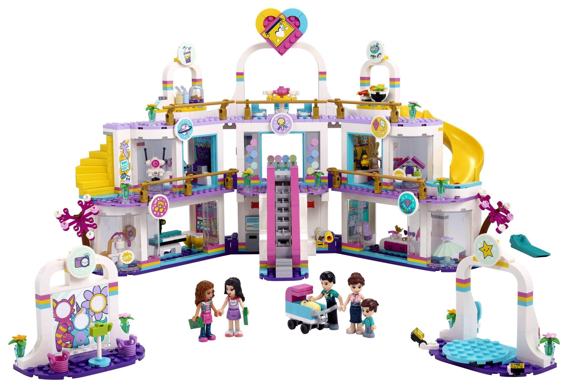 LEGO Friends Heartlake City Shopping Mall 41450 Building Kit; Includes Friends Mini-Dolls to Spark Imaginative Play; Portable Elements Make This a