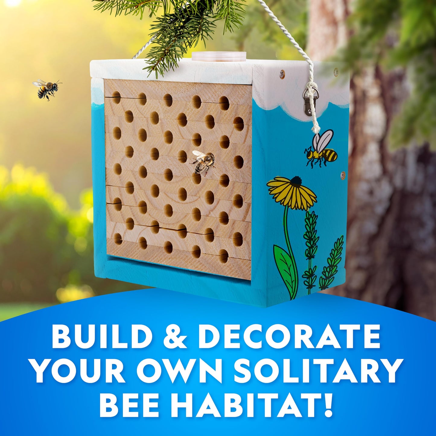 National Geographic Build a Bee Habitat Nature Craft Kit for Kids