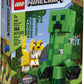 LEGO Minecraft Creeper BigFig and Ocelot Characters 21156 Buildable Toy Minecraft Figure Gift Set for Play and Decoration, New 2020 (184 Pieces)