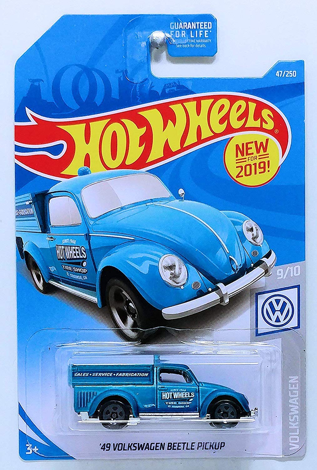 Hot Wheels 2019 Basic Mainline Volkswagen - '49 Volkswagen Beetle Pickup