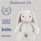 MON AMI Sterling Bunny 13-Inch Stuffed Rabbit, Soft Bunny Plush Toy Gift