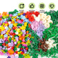 Pasacho 550PCS Plants Flowers Building Bricks, Classic Bulk Botanical Garden Flowers Trees Grass Leaves Bushes, Parts and Pieces Compatible with Major