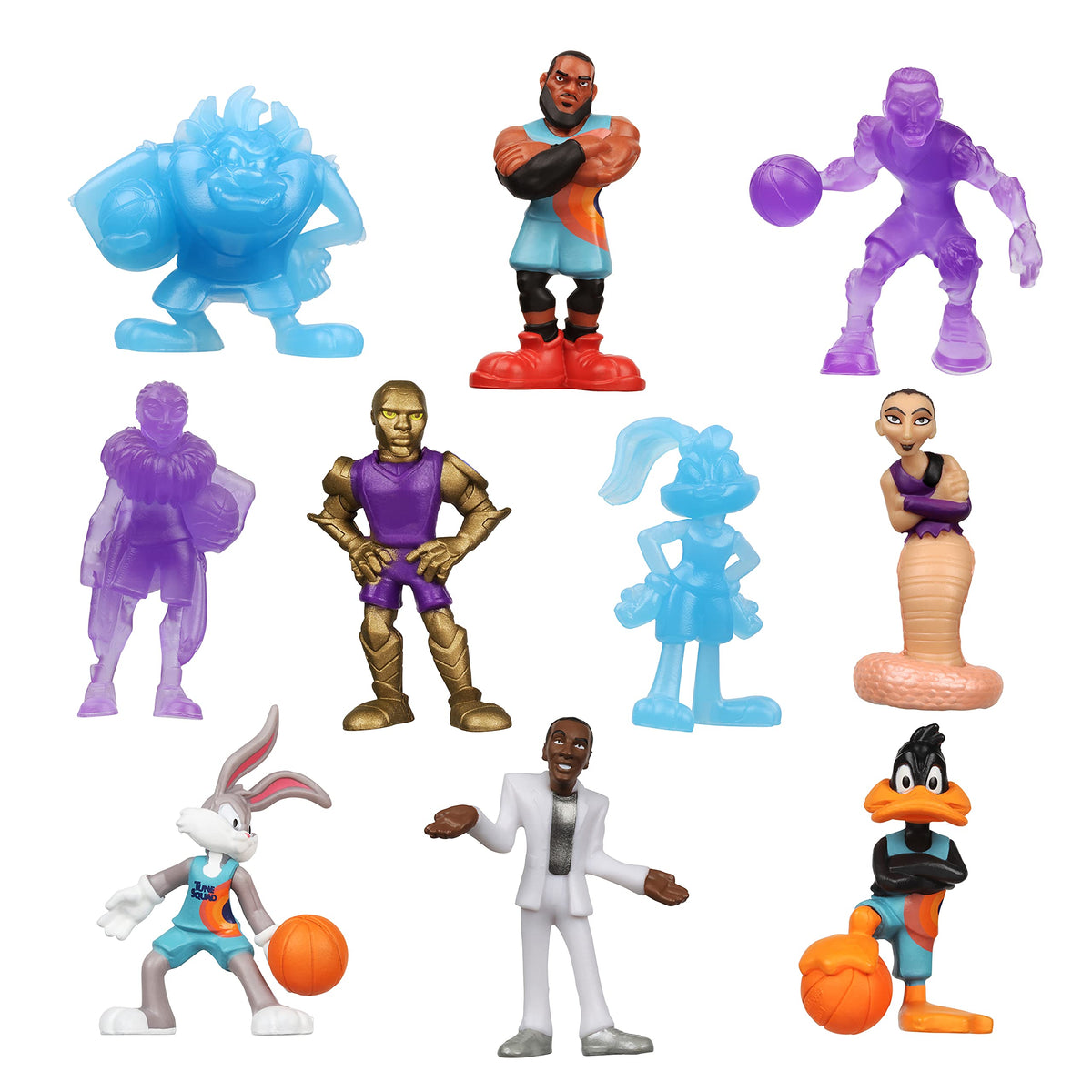 Moose Toys Space Jam: A New Legacy - 2" Collectible 10 Pack Mini Figures with Basketball Bases | Amazon Exclusive, Multicolor (14616)