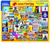 White Mountain 1000 Piece Jigsaw Puzzle Sunshine State, I Love Florida