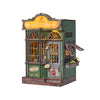 Hands Craft Magic Shop DIY Book Nook Kit with Touch LED Lights - 322-Piece 3D Puzzle, Miniature House Bookshelf Insert - Enchanted Potion Store Wooden