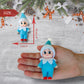 LitoMagic Christmas Baby Elf Doll in Blue Jumpsuit