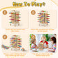 Pinshoon Montessori Game Wooden Board Game, Multiplayer for Kids 4-8, Math Educational, Fine Motor Skill Toy for Girls Boys, Classic Fun Games for Age