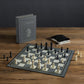 WS Game Company Chess Vintage Bookshelf Edition, Classic Strategy Game Set in Linen Wrapped Book Box & Slipcase - Full Size Folding Board, Wooden