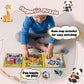 Magnetic Puzzles for Toddlers 3-5 Years, 3 in 1 Vehicle & Adventure Toys with 9/16/25 PCS, Travel Activity for Boys and Girls, Preschool Puzzle Game