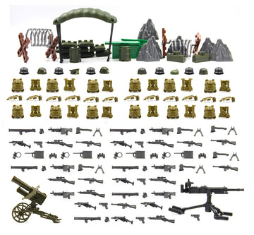 MAGMA BRICK War Equipment and Weapon in World War II Compatible with Building Block Brand Figure