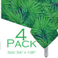 Oojami 4 Pack Safari Jungle Tablecloth Disposable Plastic 54 x 108 in
