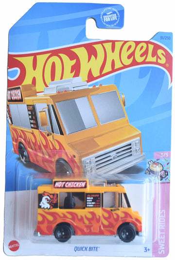 Hot Wheels Quick Bite, Sweet Rides 3/5 "Hot Chicken