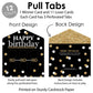 Big Dot of Happiness Adult 80th Birthday - Gold - Birthday Party Game Pickle Cards - Pull Tabs 3-in-a-Row - Set of 12