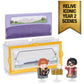 Wizarding World Harry Potter Micro Magical Moments Collectible Figures Multipack Ford Anglia with Harry Potter, Ron Weasley, Owl Hedwig and Display