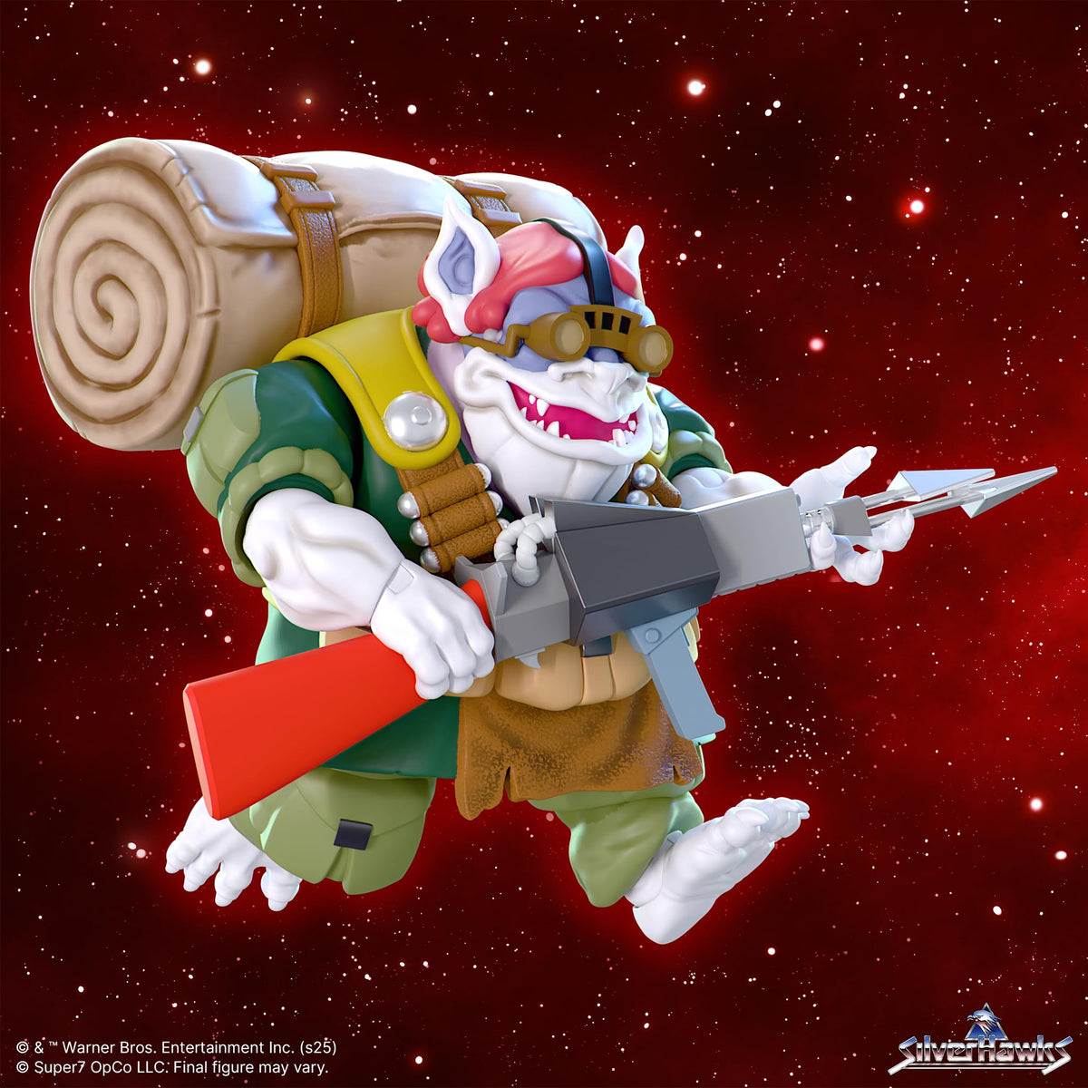 Super7 ULTIMATES! SilverHawks Hardware (Toon) - 7" SilverHawks Action Figure with Accessories - Classic Cartoon Collectibles and Retro Toys