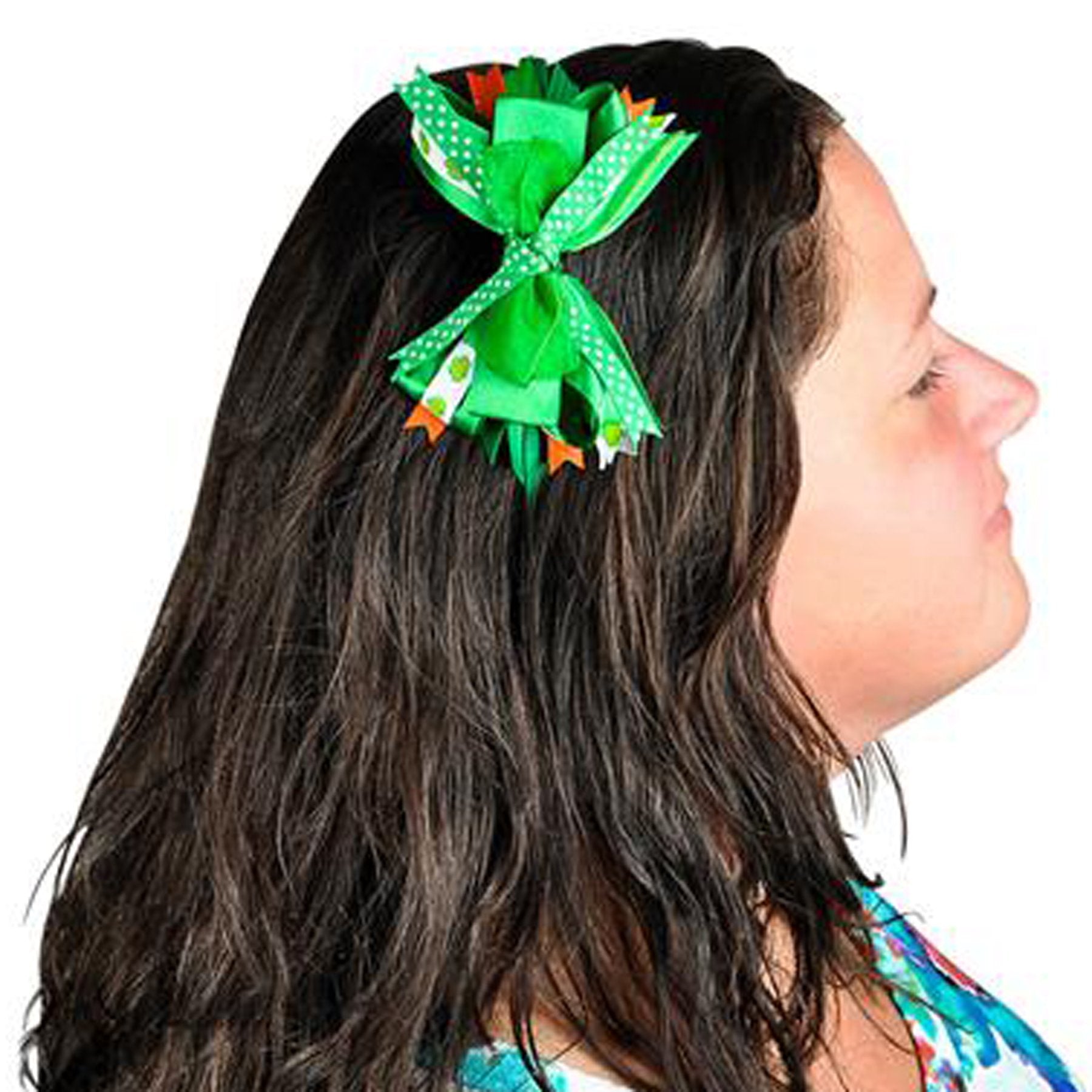Rhode Island Novelty St Patricks Day Shamrock Irish Ribbon Headband Party Supplies (12 Per Order)